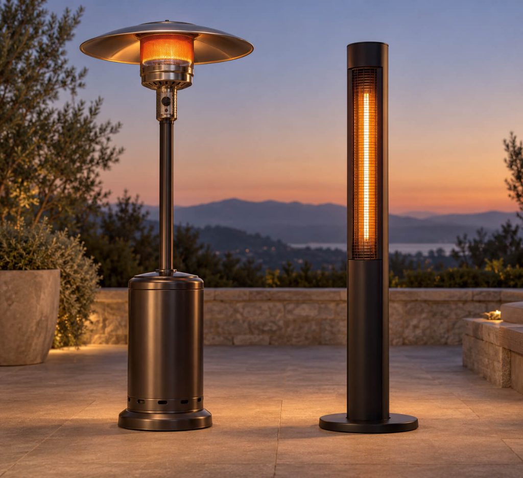 cost of propane vs. electric patio heaters